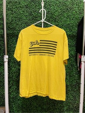 Authentic Cannabis Culture Yellow Graphic Tee - Men's Shirt